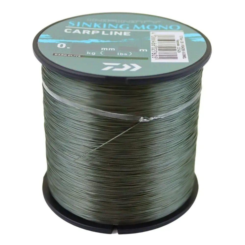 Fire crap - Fir monofilament Daiwa Carpline dark olive 0.34 mm, 9.2 kg, 840 m