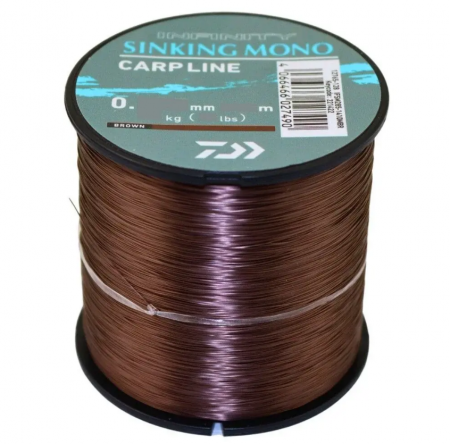 Fire monofilament principal - Fir monofilament Daiwa Carpline maro 0.30 mm, 6.90 kg, 1210 m