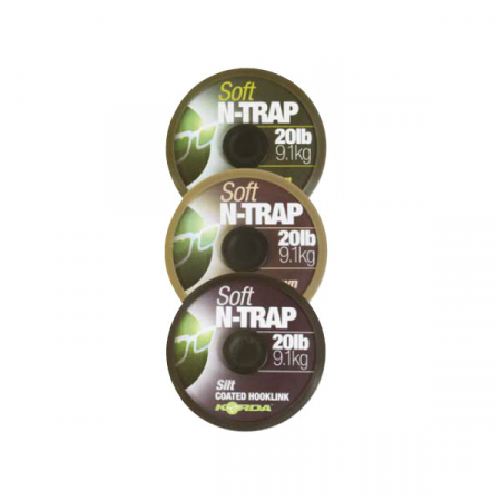 Fire textile crap - FIR TEXTIL CU CAMASA KORDA N-TRAP SOFT COATED VERDE 20M.15LBS