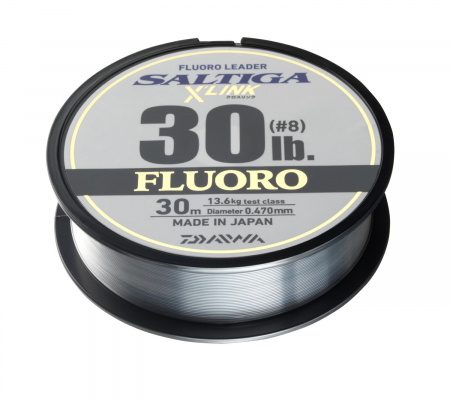 Fire pescuit rapitori - Fir fluorocarbon leader Daiwa Saltiga FC Leader X Link 0.28 mm, 12 lbs, 30 m