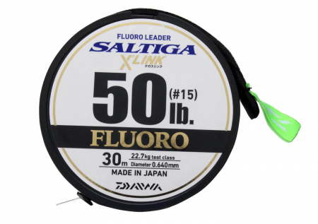 Fire pescuit stationar - FIR INAINTAS DAIWA SALTIGA FC LEADER X LINK 037MM/20LBS/30M