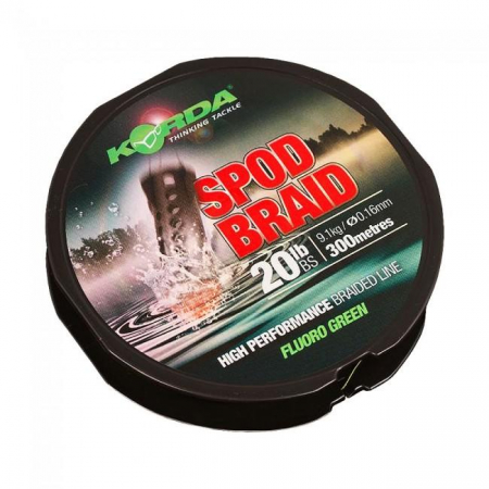 Fire textile crap - FIR TEXTIL KORDA SPOD BRAID VERDE 9,1KG/016MM/300M