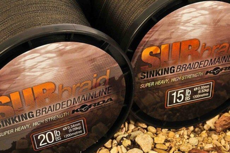 Fire textile crap - FIR TEXTIL KORDA SUB BRAID SINKING 15LBS/450M