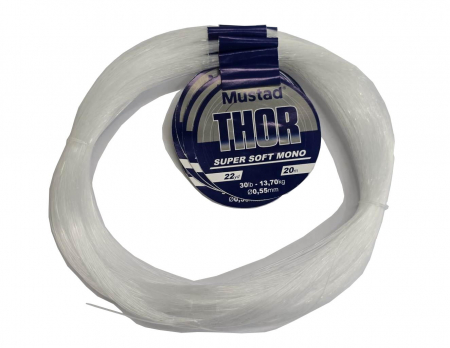 SPORTURI - Fir monofilament Mustad Thor Super soft clear 0.65 mm, 18 kg, 20 m