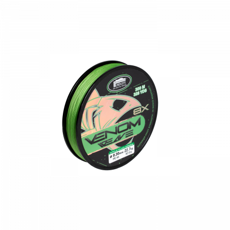 SPORTURI - FIR TEXTIL LINEAEFFE VENOM WEAVE BRAID 8X VERDE 0,16MM/10,2KG 150M