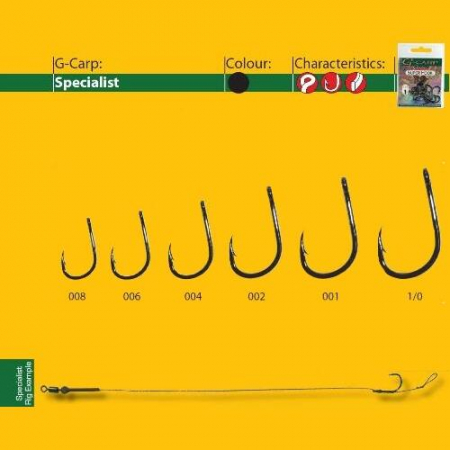 Carlige crap - CARLIGE FORJATE GAMAKATSU G-CARP SPECIAL BL, NR 8, 10 BUC / PLIC
