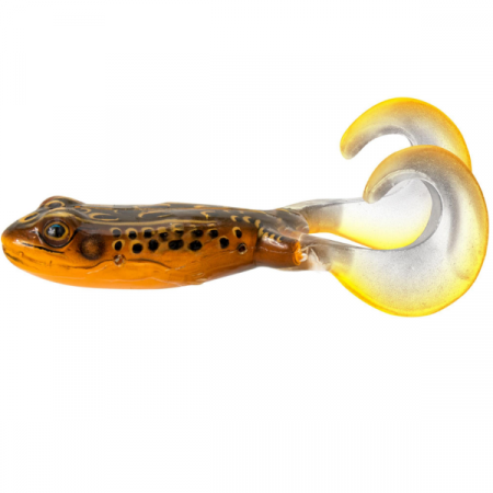 SPORTURI - BROASCA LIVE TARGET FREESTYLE FROG 7,5CM 524 FIRE TIP ORANGE, 2 BUC / PLIC