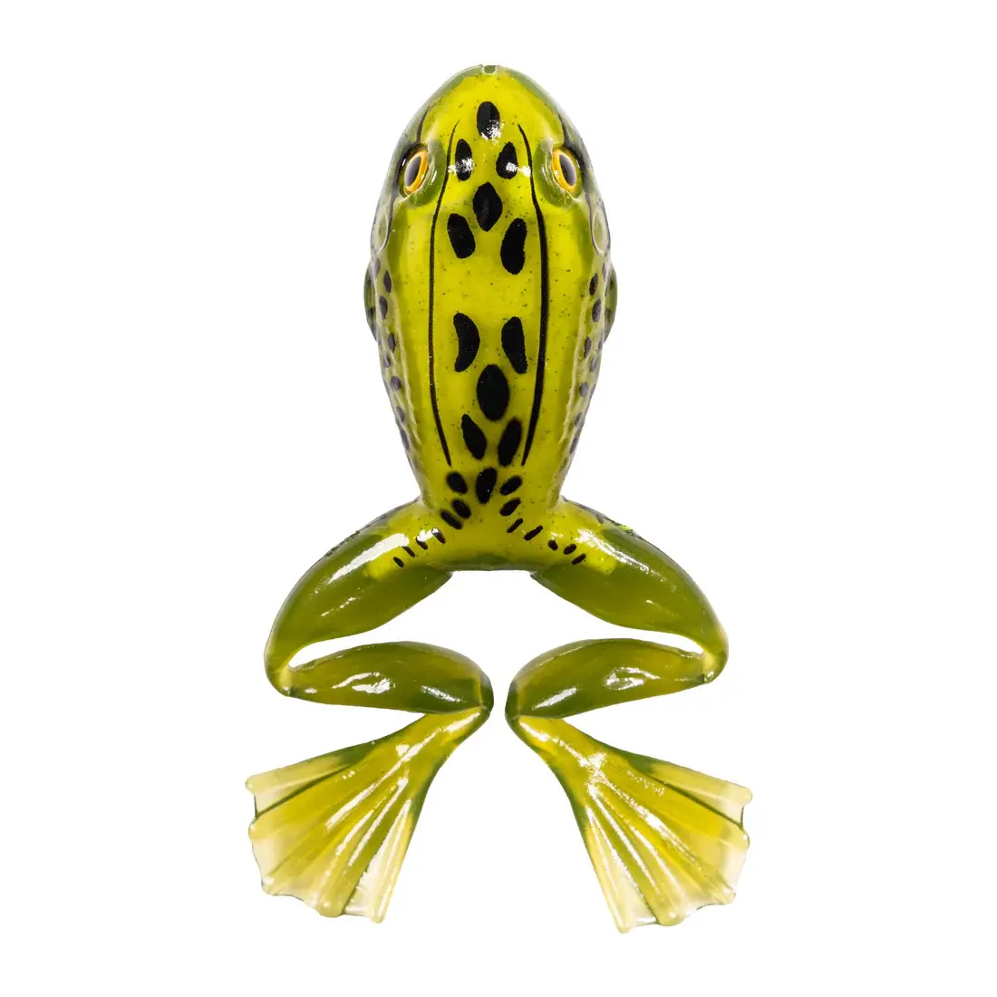 Naluci pescuit rapitori - Naluca Live Target Freestyle frog unrigger 5 cm, moss yellow, 4 buc / plic