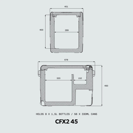 Frigider auto cu compresor Dometic CFX2 45, 12/24/220V, 45 litri [4]