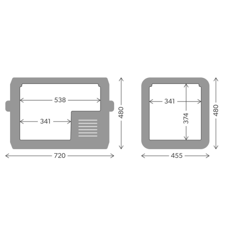 Frigider auto cu compresor Dometic CFX5 55, 12/24/220V, 55 litri [5]