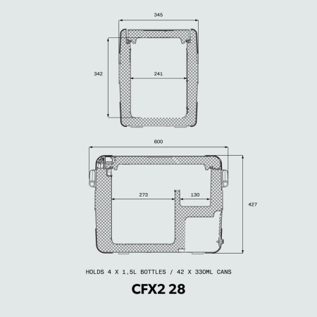 Frigider cu compresor Dometic CFX2 28, 12/24/220V, 28 litri [4]