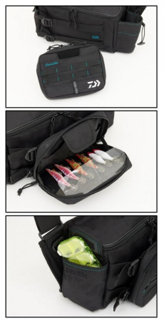 Geanta de umar Daiwa Emeraldas neagra, 11 x 32 x 20 cm [2]