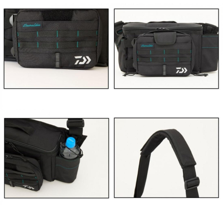 Geanta de umar Daiwa Emeraldas neagra, 11 x 32 x 20 cm [1]