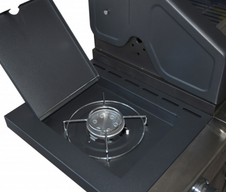Gratar pe gaz 3+1 arzatoare capac cu fereastra Cattara [5]