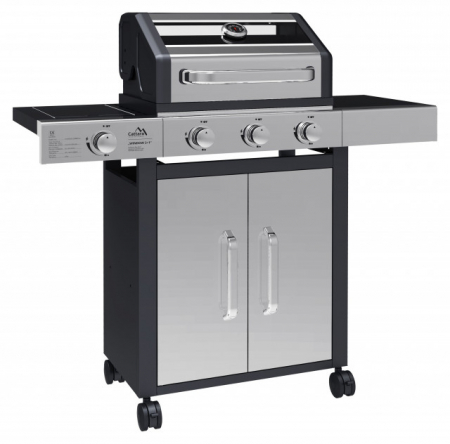 Gratar pe gaz 3+1 arzatoare capac cu fereastra Cattara [0]