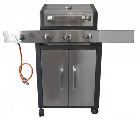 Gratar pe gaz 3+1 arzatoare capac cu fereastra Cattara [2]