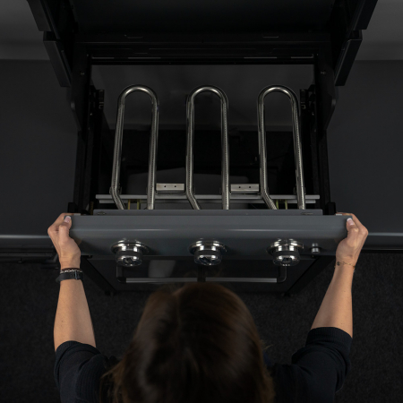 Gratar pe gaz Campingaz seria 4 Premium W, 4 arzatoare, sistem Blue Flame, aprindere electronica [4]