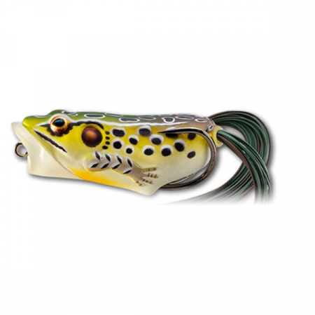 SPORTURI - BROASCA LIVE TARGET HOLLOW BODY FROG POPPER 5,5CM/11G EMERALD/BROWN