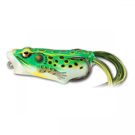 SPORTURI - BROASCA LIVE TARGET HOLLOW BODY FROG POPPER 5,5CM/11G FLORO GREEN/YELLOW