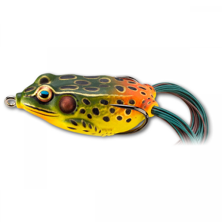 SPORTURI - BROASCA LIVE TARGET HOLLOW BODY FROG WALKING BAIT 4,5CM/7G 519 EMERALD/RED