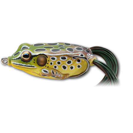 Pescuit la rapitori - BROASCA LIVE TARGET HOLLOW BODY FROG WALKING BAIT 5,5CM/18G 514 EMERALD/BROWN
