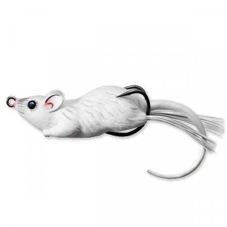 Creaturi - SOARECE LIVE TARGET HOLLOW BODY MOUSE WALKING BAIT 6CM/11G WHITE/WHITE