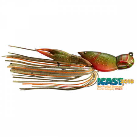 Creaturi - NALUCA LIVE TARGET HOLLOW CRAWFISH JIG 4,5CM/14G 145 OLIVE/ORANGE