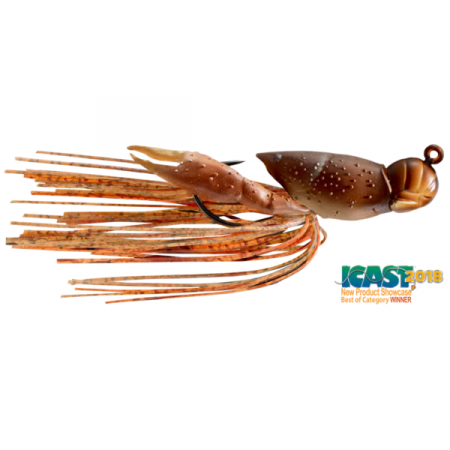 Creaturi - NALUCA LIVE TARGET HOLLOW CRAWFISH JIG 4CM/11G 723 NATURAL/BROWN