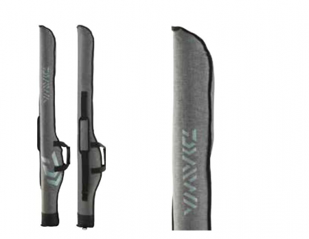 Huse lansete & tuburi pescuit - Husa pentru lanseta cu mulineta Daiwa D-VEC, gri, 145 cm