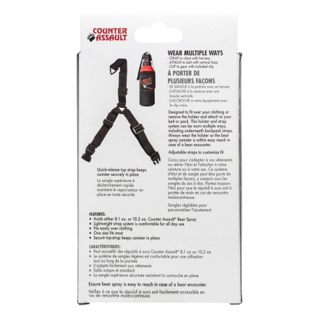 Husa spray urs universala, prindere la piept, Counter Assault [5]