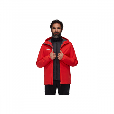 Jacheta barbati Mammut Alto Light 3 IN 1 HS hooded red black [2]