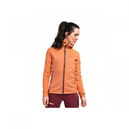 Jacheta fleece dama Shoffel Rotbach hoody melon [2]