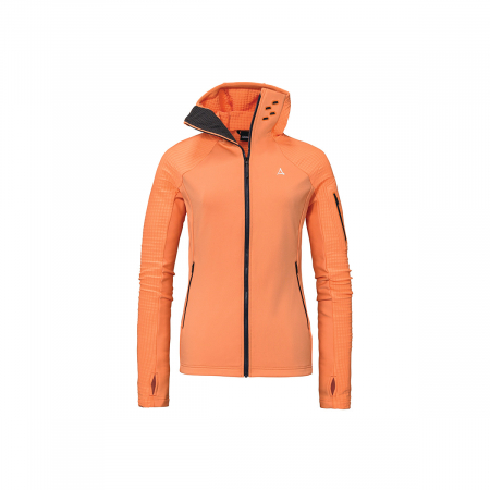 Geci & jachete - Jacheta fleece dama Shoffel Rotbach hoody melon