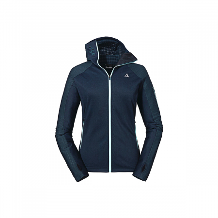 Geci & jachete - Jacheta fleece dama Shoffel Rotbach hoody navy blazer