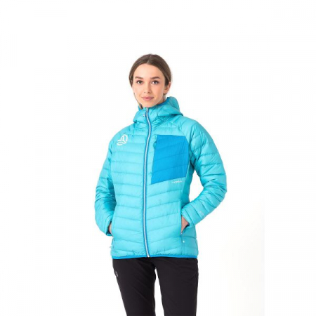 Jacheta puf dama Ternua Vilma hood fresh ocean [2]