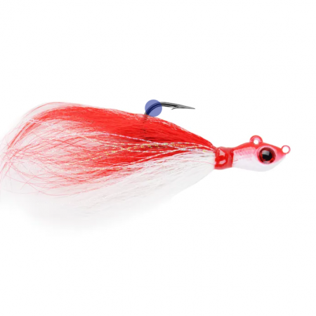 Buzzbaits & chatterbaits - JIG MUSTAD BIG EYE BUCKTAIL RED WHITE CRYSTAL FLASH, NR 4/0, 14 GRAME