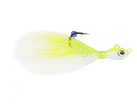 Buzzbaits & chatterbaits - JIG MUSTAD BIG EYE BUCKTAIL WHITE CHARTREUSE, NR 3/0, 3.5 GRAME