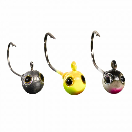 Pescuit la rapitori - JIG GUNKI G.ROUND ORANGE/FLUO YELLOWK NR 2/0, 5G, 3 BUC / PLIC