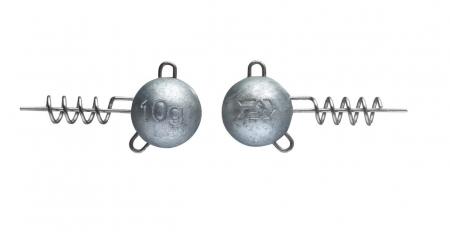 Carlige pescuit rapitori - Jig Daiwa Prorex round scree-in heads, lead free, 7 g, 3 buc / plic