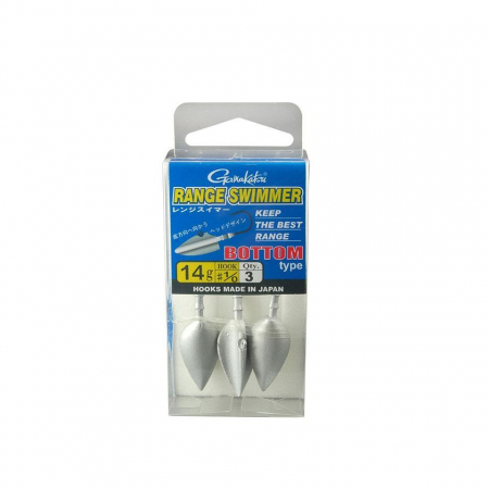 JIG GAMAKATSU RANGE SWIMMER BOTTOM NR. 1/0, 6 GRAME, 3 BUC / SET [4]