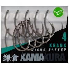 Carlige crap - CARLIGE KORDA KAMAKURA KRANK BARBED NR.4, 10 BUC / PLIC