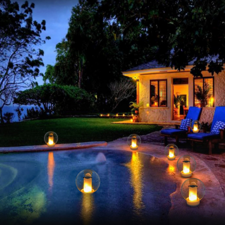 Lampa LED cu incarcare solara Cattara Flame, rezistenta la apa [2]