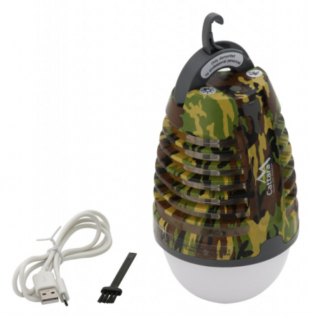 Dispozitive anti insecte - Lampa LED reincarcabila cu aparat anti-insecte cu UV Cattara Pear Army