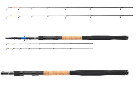 Lansete pescuit stationar - Lanseta telescopica feeder Daiwa N Zon tele feeder 3.90 m, 150 g, 7+2 buc