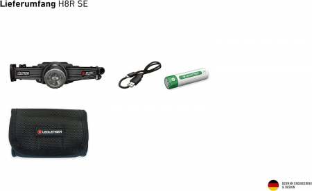LANTERNA FRONTALA LED LENSER H8R 600 LUMENI, REINCARCABILA [2]