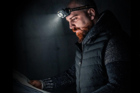 LANTERNA FRONTALA LED LENSER HF8R WORK 1600 LUMENI, REINCARCABILA [7]