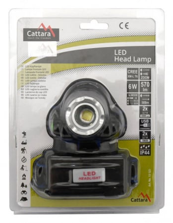 Lanterna frontala LED 570 lm Zoom Cattara [6]