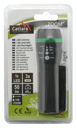 Lanterna LED 50 lm Zoom Cattara [5]
