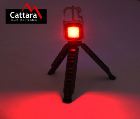 Lanterna multifunctionala LED 600 lm Cob cu tripod pliabil Cattara [7]