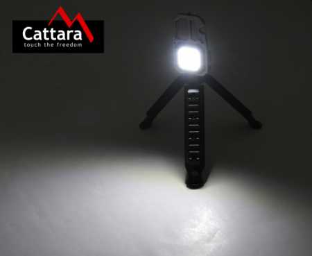 Lanterna multifunctionala LED 600 lm Cob cu tripod pliabil Cattara [5]